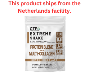 Chocolate XTREME SHAKE w/Sensoril® Ashwagandha PROTEIN & MULTI-COLLAGEN Limited Quantity - 1 per order. (15 servings, 2 scoops per serving)
